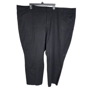 Old Navy Womens Pixie Pants Size 30 Plus Regular Black Chino Mid Rise Trousers